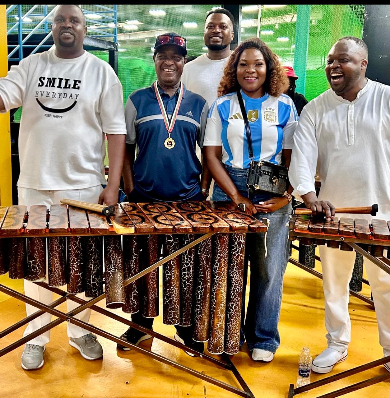 HweMonga with friends and the Zimbabwean Ambassador to the United Arab Emirates